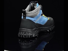 Рабочие ботинки безопасности Юнисексные сапоги микроволокно тканевая ткань Ботинки безопасности резиновые ботинки безопасности Рабочие ботинки