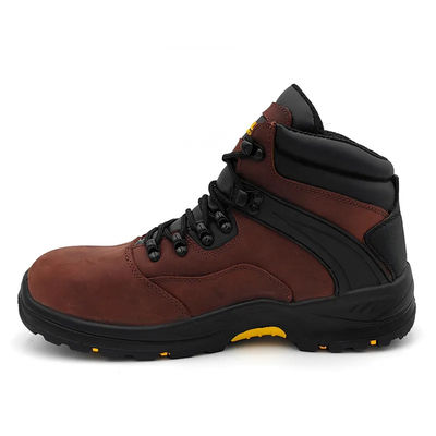 Купить Кожаные ботинки Brown Crazy Horse Промышленные защитные ботинки S3 online manufacture