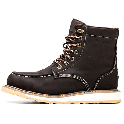 Купить Оптовая продажа Nubuck Leather Goodyear Welt Engineer Rubber Steel Toe online manufacture