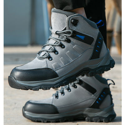 Купить Сварочные ботинки средней высоты с логотипом на заказ и рабочие ботинки из серой замши online manufacture